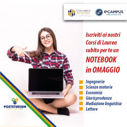 Iscriviti ai nostri corsi di laurea e per te in omaggio un notebook