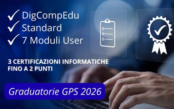 Certificazioni informatiche per Graduatorie GPS 2026 a Lecce online